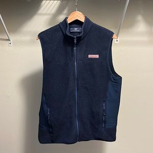 VINEYARD VINES Fleece Vest Navy Mens Medium
